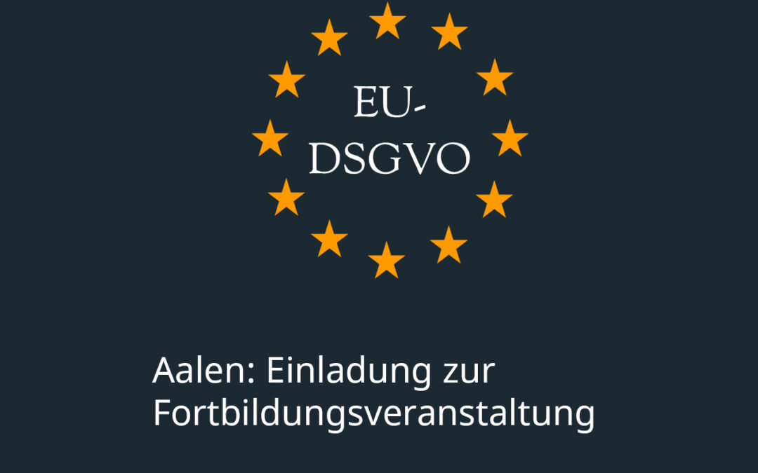 Aalen: Einladung zur  Fortbildungsveranstaltung