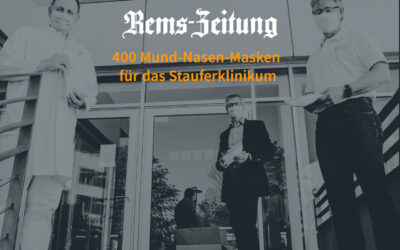 400 Mund-Nasen-Masken für das Stauferklinikum