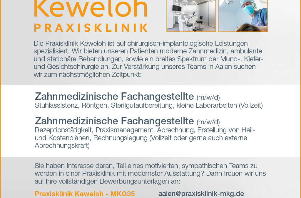 Job: Zahnmedizinische Fachangestellte in Aalen