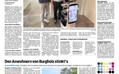 Zeitungsbericht: „Traycy“ verstärkt Gmünder Praxis